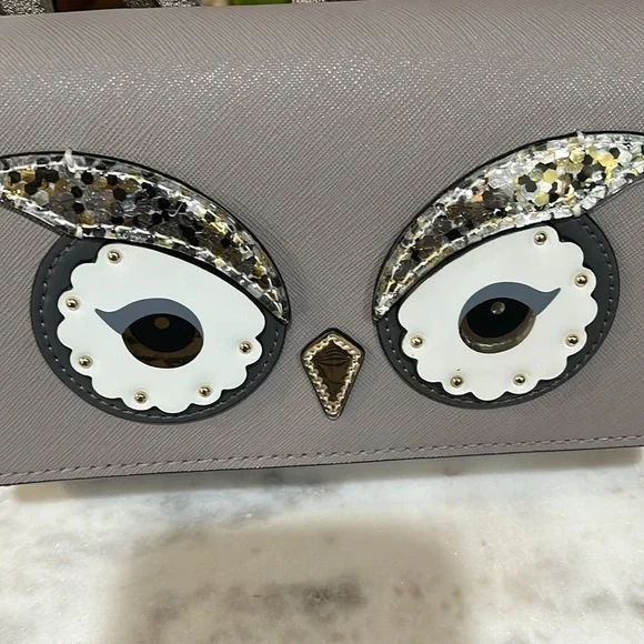 Kate Spade EUC Owl Summer Star Bright Cityscape Crossbody Bag
